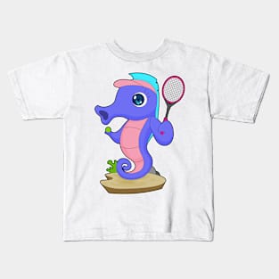 Seahorse Tennis Tennis racket Sports Kids T-Shirt